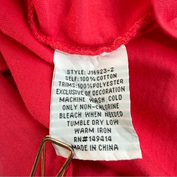 Johnny Was Arla Embroidered Floral Cotton Relaxed T-Shirt Top Size Medium EUC - Picture 13 of 14